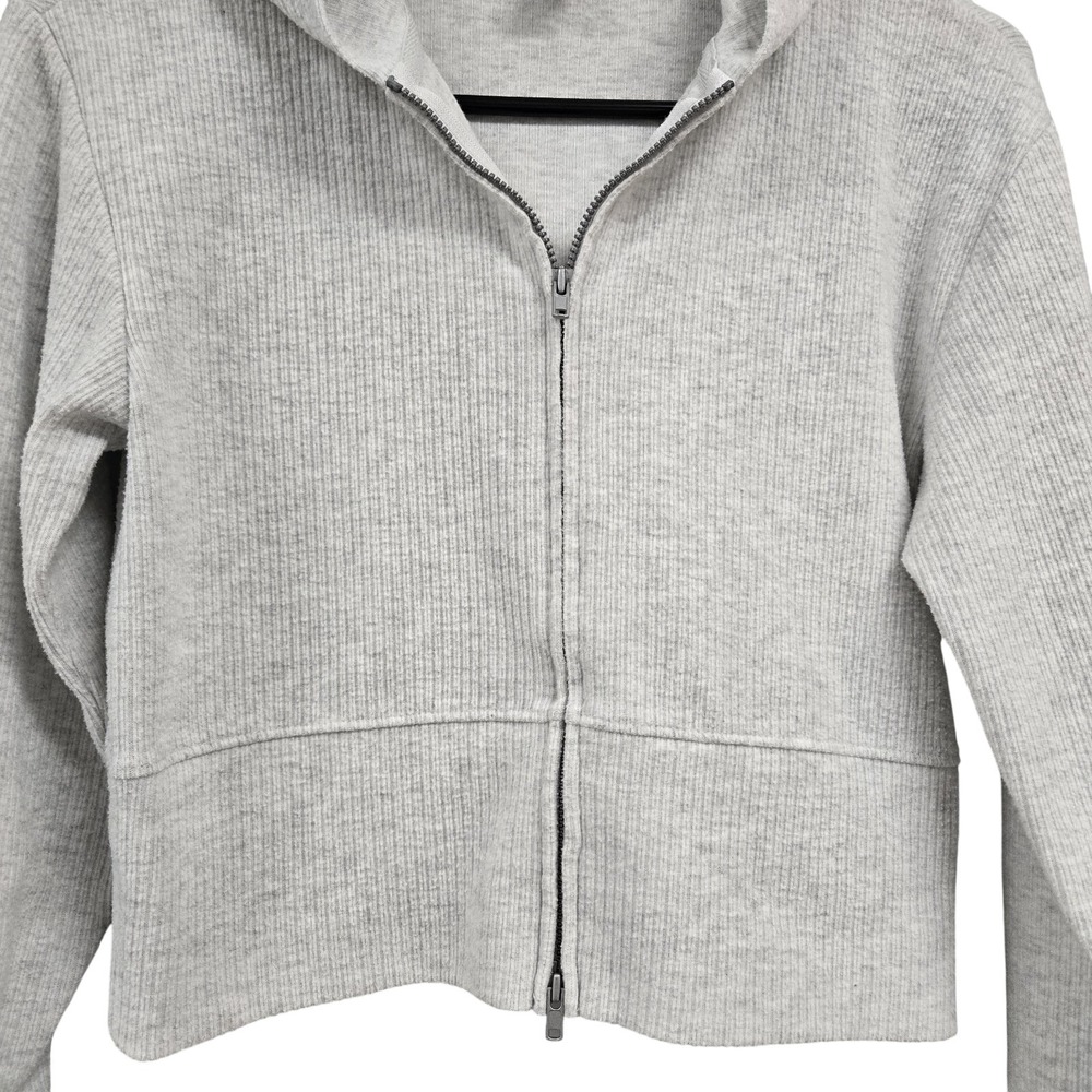Old Navy Kid Cozeplush 2-Way-Zip Hoodie Soft Comfy Cozy Light Heather Gray 14-16 - Picture 3 of 7